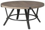 Ashley Zontini Light Brown Contemporary Coffee Table T206-8
