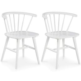 Ashley Grannen White Contemporary Dining Chair (Set of 2) D407-01