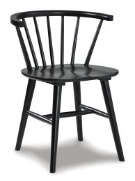 Ashley Otaska Black Contemporary Dining Chair (Set of 2) D406-01