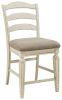 Ashley Realyn Chipped White Casual Counter Height Bar Stool 9 (Set of 2) D743-124