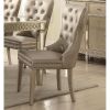 Kacela Side Chair (Set-2) in PU &amp; Champagne 72157