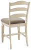 Ashley Realyn Chipped White Casual Counter Height Bar Stool 9 (Set of 2) D743-124