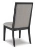 Ashley Foyland Light Gray+Black Contemporary Dining Chair (Set of 2) D989-01