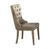 Kacela Side Chair (Set-2) in PU &amp; Champagne 72157