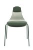 Leisure Chair Dining Chair with match color pad; tilt degree 15Â°; iron foot with mute pad; 300LBS; Green; set of 2