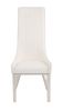Gianna Dining Chair (Set-2); White PU &amp; Stainless Steel 72473