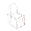 Bernice Side Chair (Set-2); Fabric &amp; Gray Oak (2Pc/1Ctn) 72292