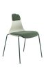 Leisure Chair Dining Chair with match color pad; tilt degree 15Â°; iron foot with mute pad; 300LBS; Green; set of 2