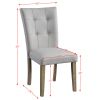 Charnell Side Chair (Set-2) in Gary PU &amp; Oak Finish DN00554