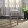 Charnell Counter Height Stool (Set-2) in Gary PU &amp; Oak Finish DN00552