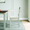 (Set of 2) Lafayette White Wood Wood Upholstered Dining Chair