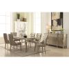 Kacela Side Chair (Set-2) in PU &amp; Champagne 72157
