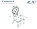 Chelmsford Side Chair (Set-2) in Beige Fabric &amp; Antique Taupe 66052