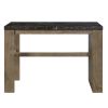 Charnell Counter Heigh Table in Marble &amp; Oak Finish DN00551
