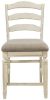 Ashley Realyn Chipped White Casual Counter Height Bar Stool 9 (Set of 2) D743-124