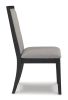 Ashley Foyland Light Gray+Black Contemporary Dining Chair (Set of 2) D989-01