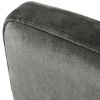 TOPMAX Modern 30inch Bar Stools; Bar Dining Chairs with Velvet Upholstered Back and Seat Cushions for Dining Room; Home Bar; Set of 2; Gray
