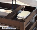 Ashley Barilanni Dark Brown Casual Coffee Table with Lift Top T934-9