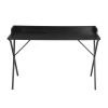 47.2" L Rectangular Computer Desk; Writing Desk - full black