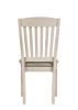 Fedele Side Chair; Tan Fabric & Cream Finish 77192