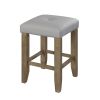 Charnell Counter Height Stool (Set-2) in Gary PU &amp; Oak Finish DN00552