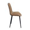 Abiram Side Chair (Set-2) in Brown PU DN01029