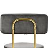 TOPMAX Modern 30inch Bar Stools; Bar Dining Chairs with Velvet Upholstered Back and Seat Cushions for Dining Room; Home Bar; Set of 2; Gray