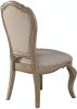 Chelmsford Side Chair (Set-2) in Beige Fabric &amp; Antique Taupe 66052