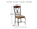 Ashley Glambrey Brown Traditional Dining Chair (Set of 4) D329-01
