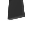 Modern tempered glass black dining table; simple rectangular metal table legs living room kitchen table
