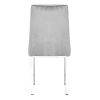 Modern luxury home furniture dinning room chairs chrome legs Dark Grey velvet fabric dining chairs(Set of 2)