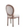 HengMing Faux Fur French Dining Chair with rubber legs; Set of 2