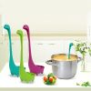 Cute Water Monster Spoon Skimmer Novelty Dinosaur Tea Filter Tea Strainer Colander Long Handle Kitchen Standing Spoon