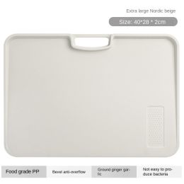 Xiangfei kitchen utensils; double-sided cutting board set; creative products; plastic chopping board; household plastic chopping board (Specifications: Extra large board Northern European rice - no glue)
