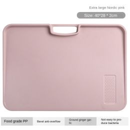 Xiangfei kitchen utensils; double-sided cutting board set; creative products; plastic chopping board; household plastic chopping board (Specifications: Extra large kitchen board Nordic noodles - without glue)