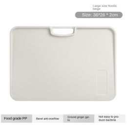 Xiangfei kitchen utensils; double-sided cutting board set; creative products; plastic chopping board; household plastic chopping board (Specifications: Large size vegetable board Northern European rice - no glue)
