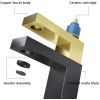 Aqucubic Deck Mounted UPC Basin Mixer Taps Single Handle Bathroom Faucet