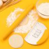 3PCS Baking Set Non-Stick Silicone Kneading Pad Stainless Steel Scale Dough Cutter Scraper Rolling Pin Kitchen Cake Pastry Tools