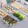 1pc Refrigerator Dumpling Storage Box; Frozen Dumplings Multi-layer; Household Large Capacity Dumpling Box Multifunctional 11.8in/8in